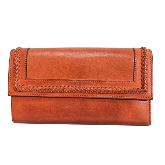 GUCCI - Orange Leather Long Wallet 109-082625 - Picture 1 of 5